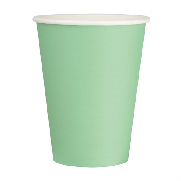 Fiesta Recyclable Single Wall Takeaway Coffee Cups Turquoise 340ml