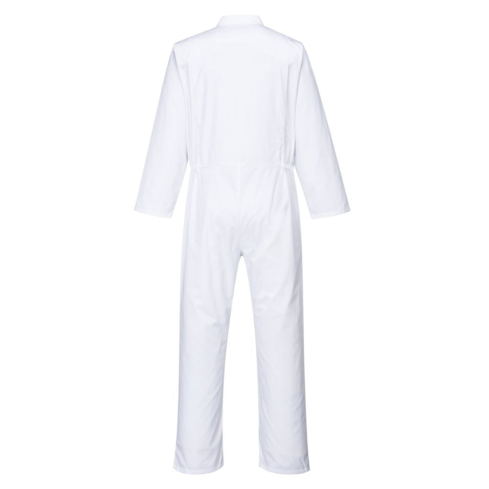 Embroidered Food Coverall - White