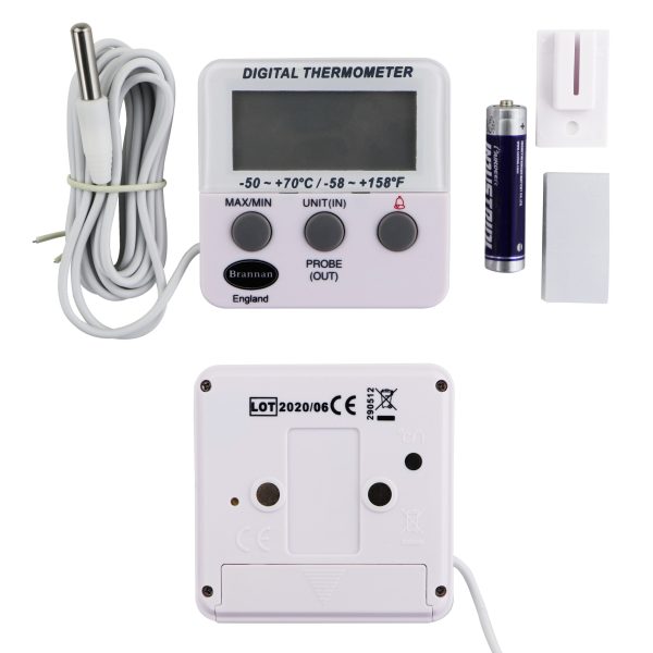 Brannan Twin Reading Fridge/Freezer Digital Alarm Thermometer