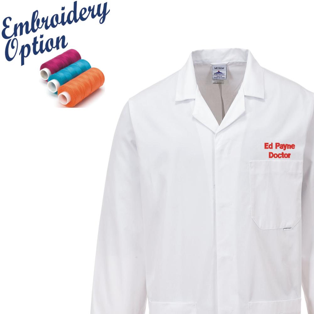 Embroidered Fortis Standard Lab Coat