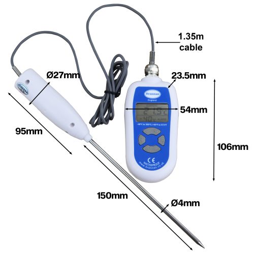 Brannan Hand-held HACCP Waterproof Thermometer