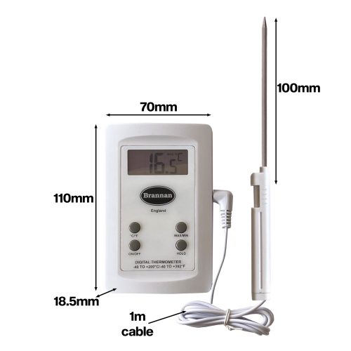 Brannan Hand-held Digital Probe Thermometer