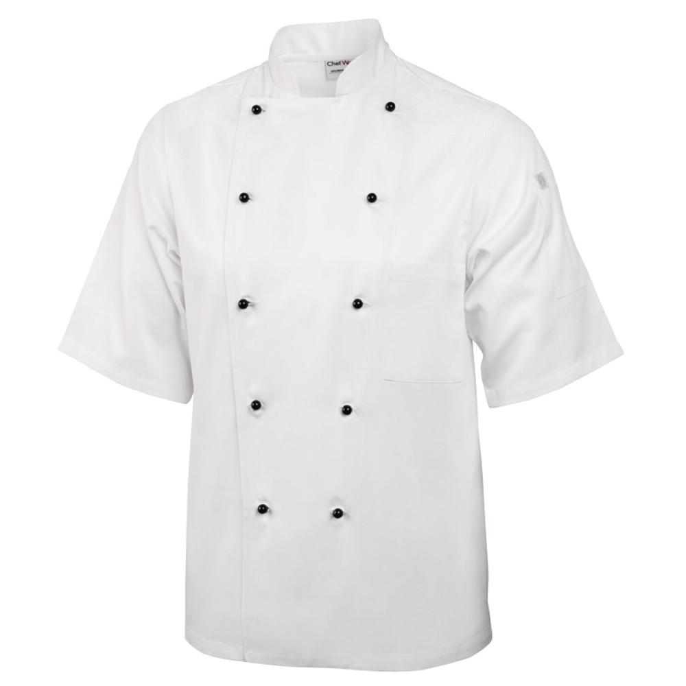 Marche Chef Jacket (Short Sleeve) - White (L)