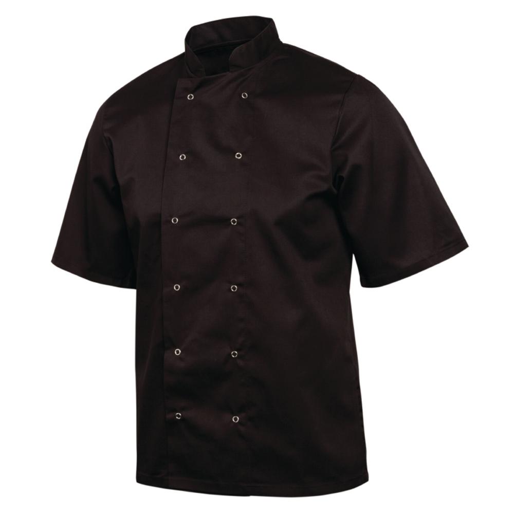 Vegas Chefs Jacket (Short Sleeve) - Black