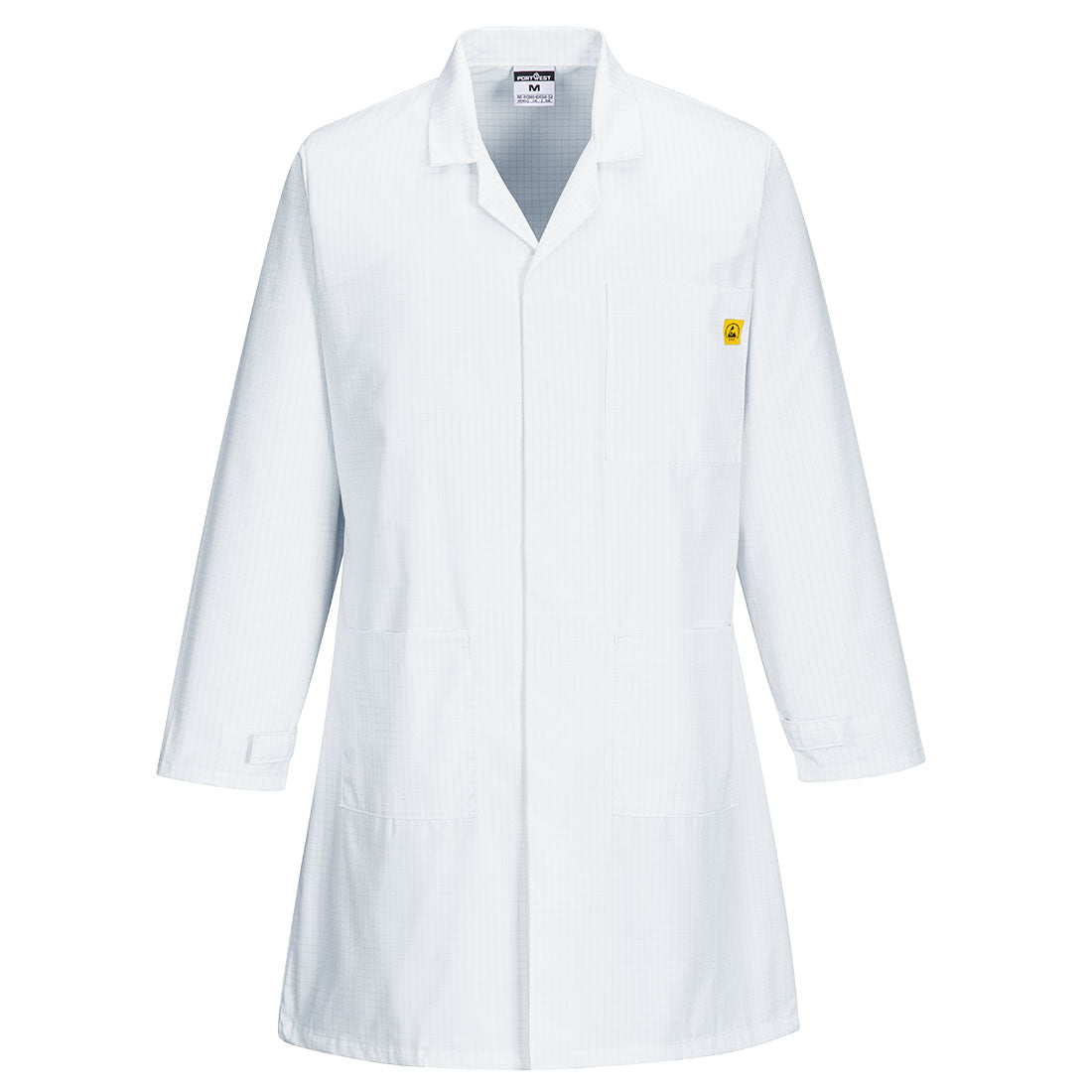Portwest Anti-Static ESD Lab Coat in White