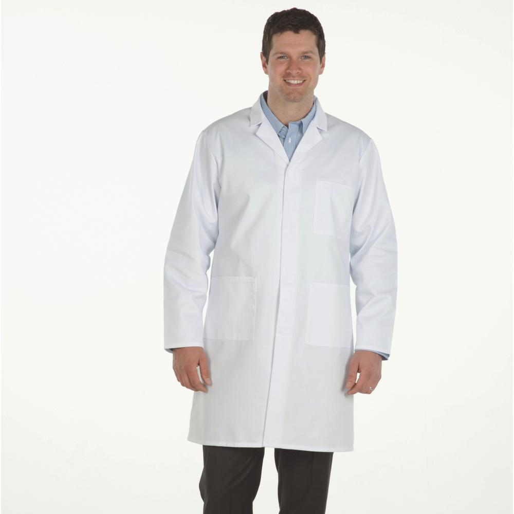 White Men's (Unisex) Lab Coat