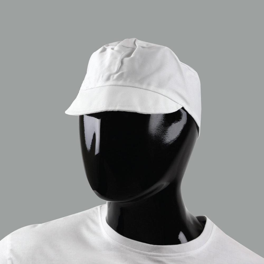 Peaked Hygiene Hat (White)