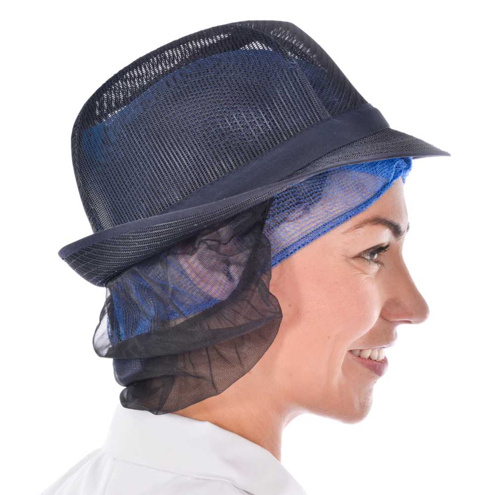 Navy Trilby with Snood