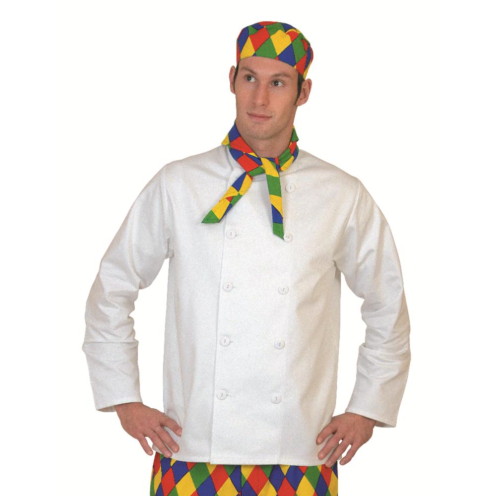 Embroidered Traditional Chef's Jacket (White)