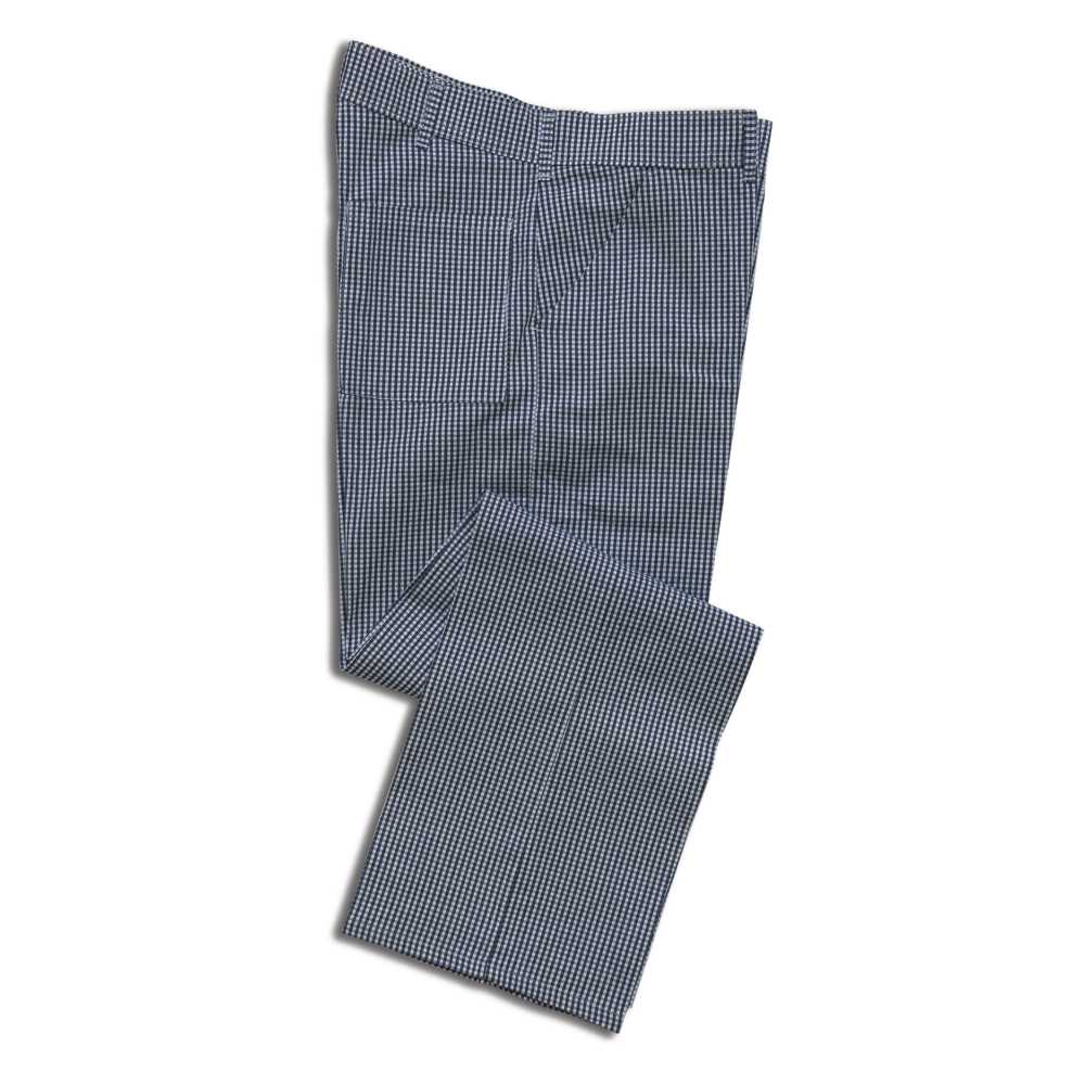 Chef's Trousers - Small Blue Checks