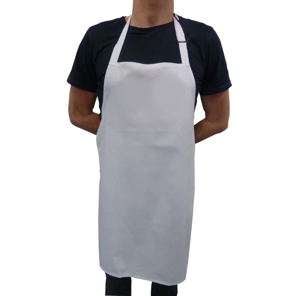 White Full Length Bib Apron