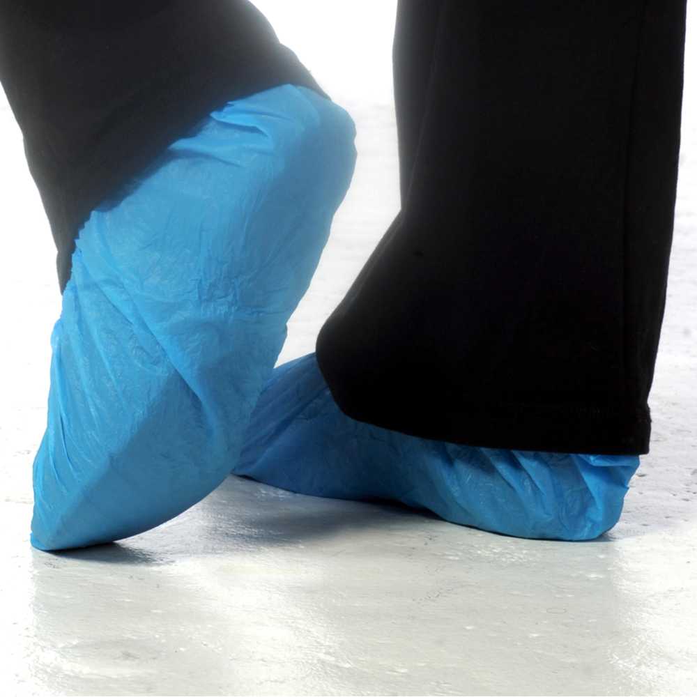 Blue Disposable Overshoes - Pack of 100 (50 Pairs)