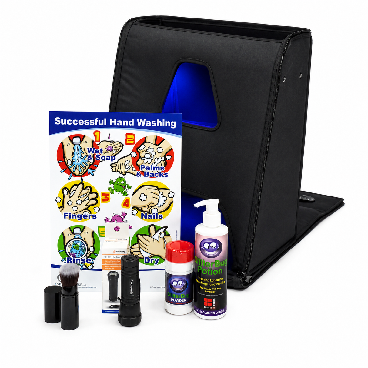 UV GlowBag 120 Hand Hygiene and Cross-contamination Training Kit