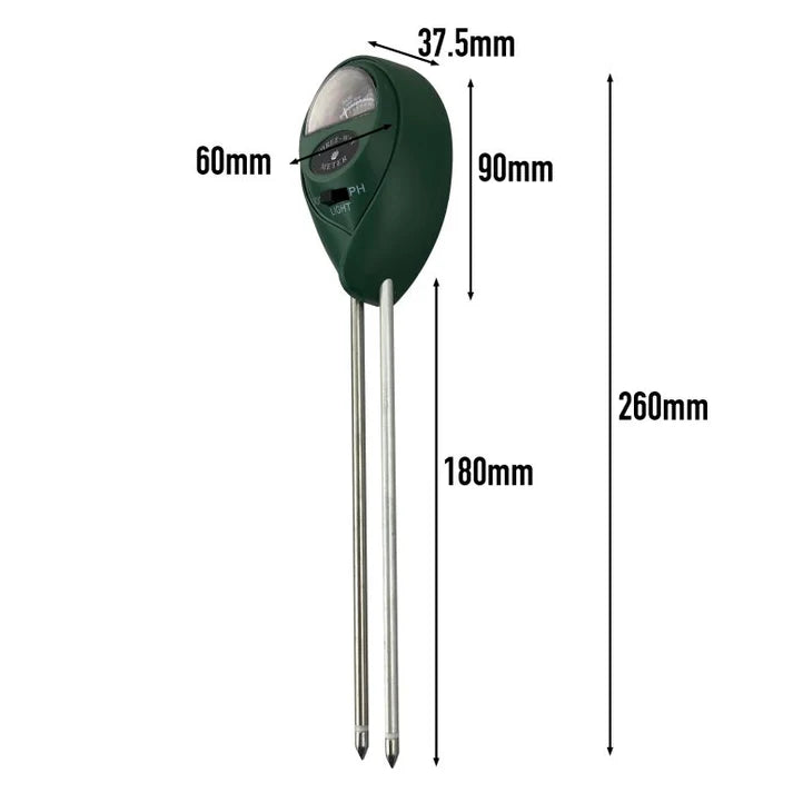 Brannan pH, Moisture & Light Soil Meter