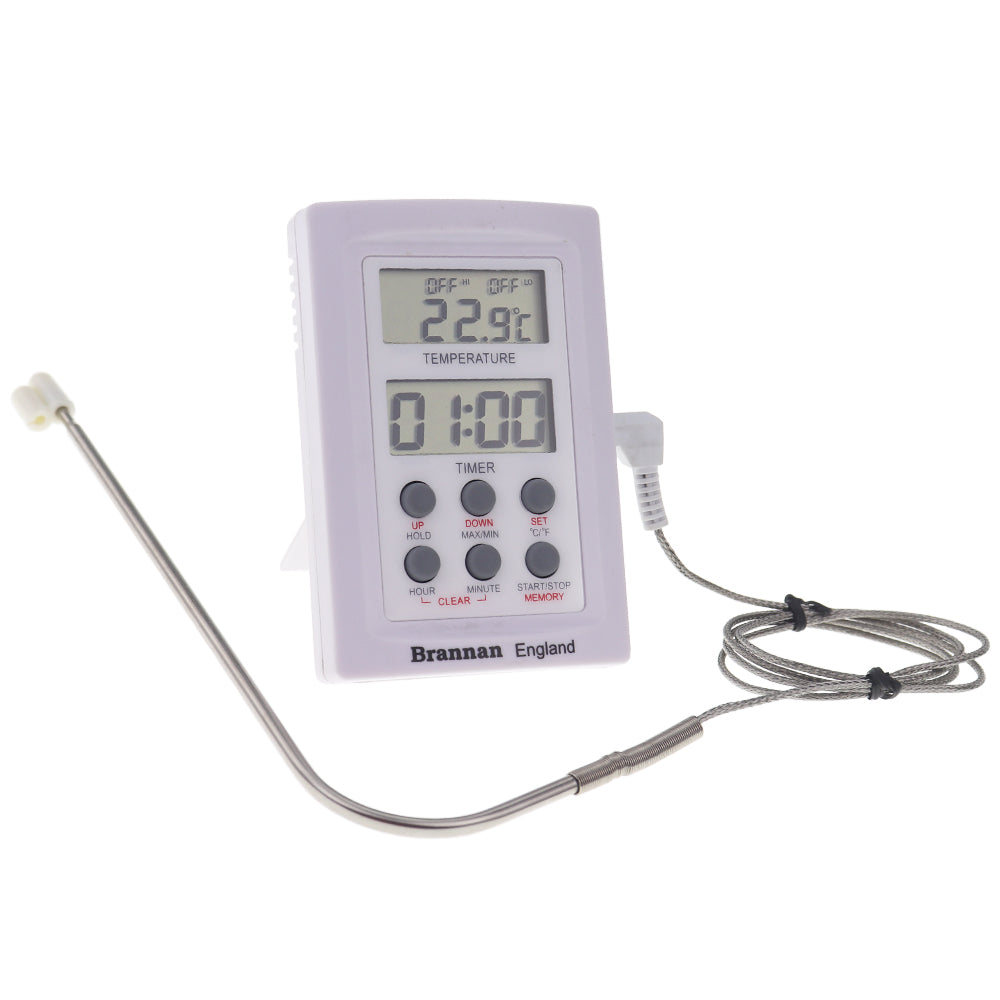 Digital Oven Thermometer with Alarm & Timer