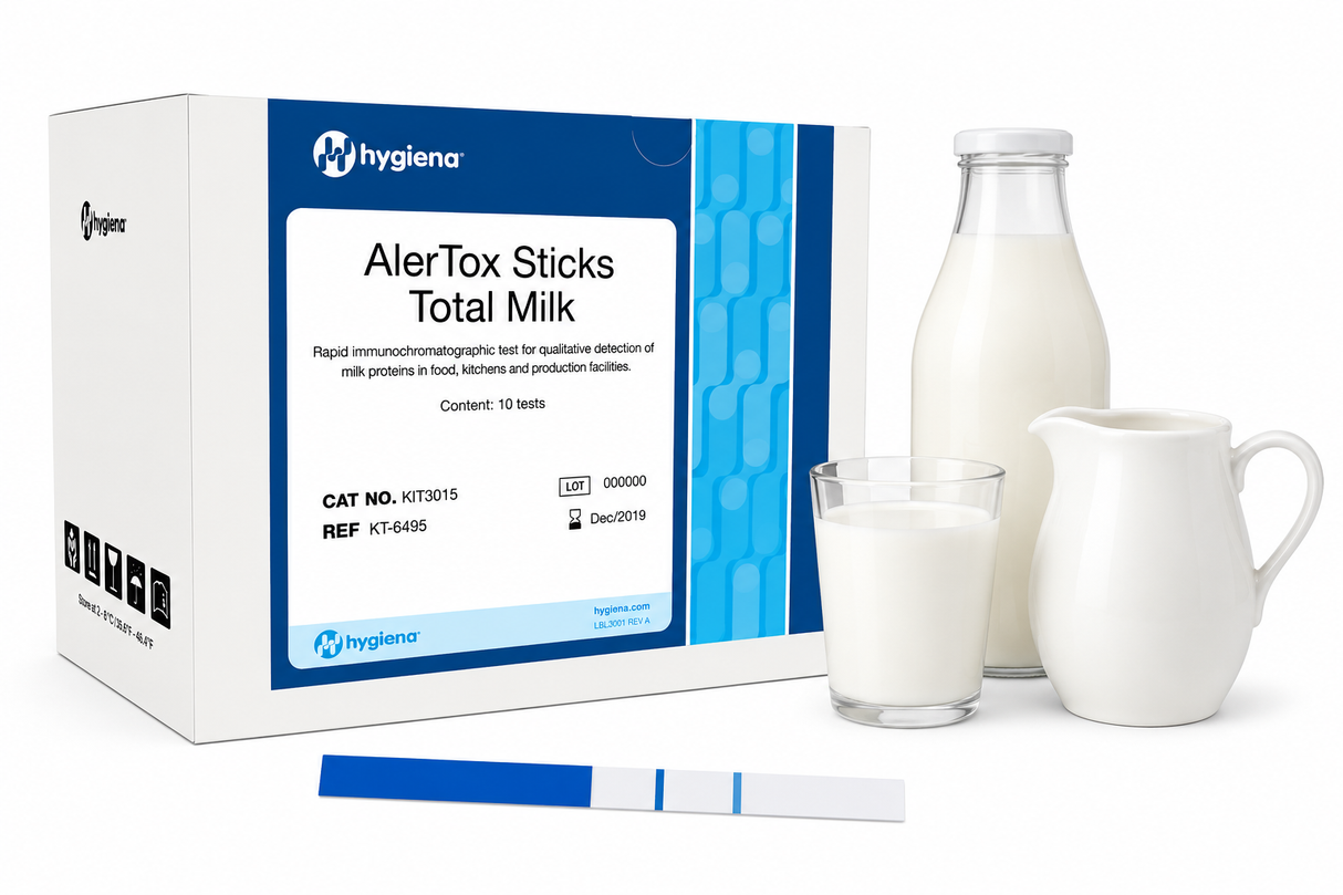 Hygiena AlerTox Rapid Lateral Flow Test Sticks for Total Milk