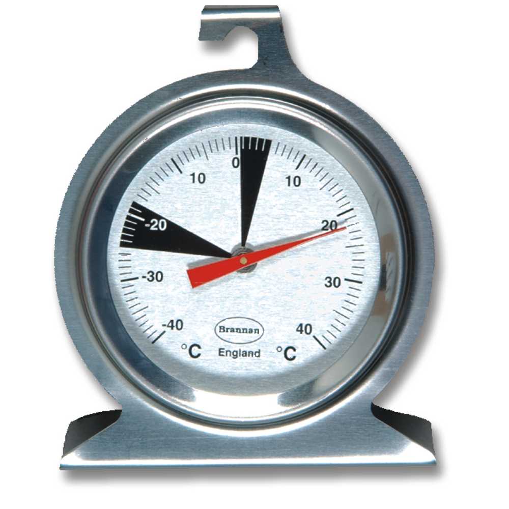 Brannan Stainless Steel Dial Fridge Freezer Thermometer