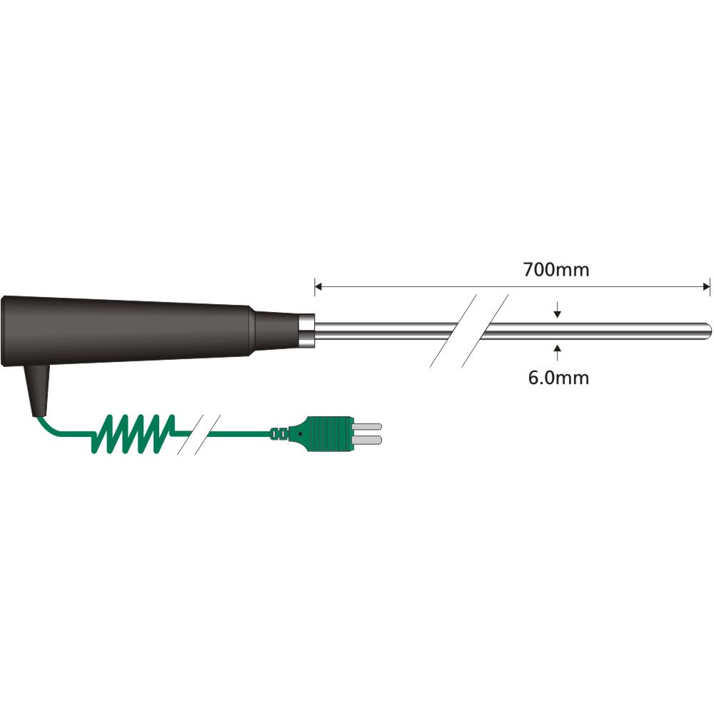 Comark Semi-Flexible K Air Probe - Very High Temperature (AK24M)