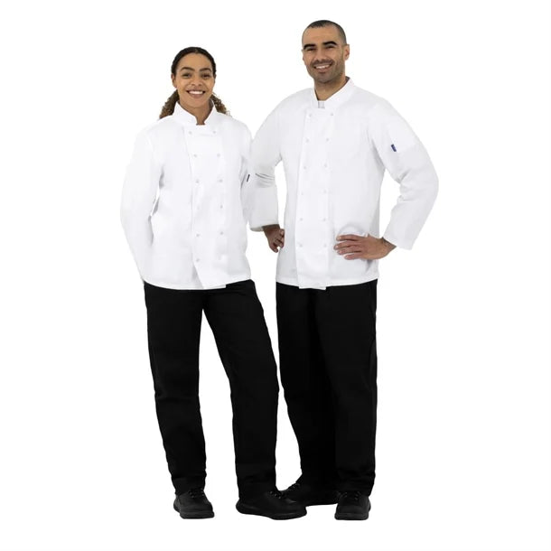 Vegas Chefs Jacket (Long Sleeve) - White