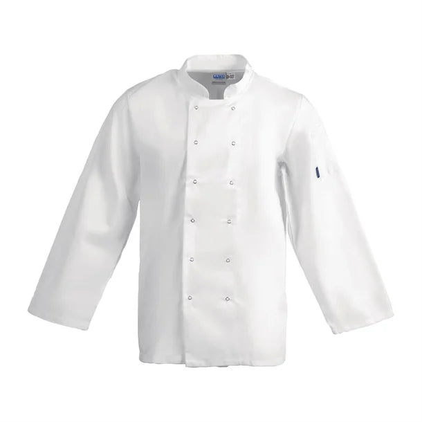 Vegas Chefs Jacket (Long Sleeve) - White