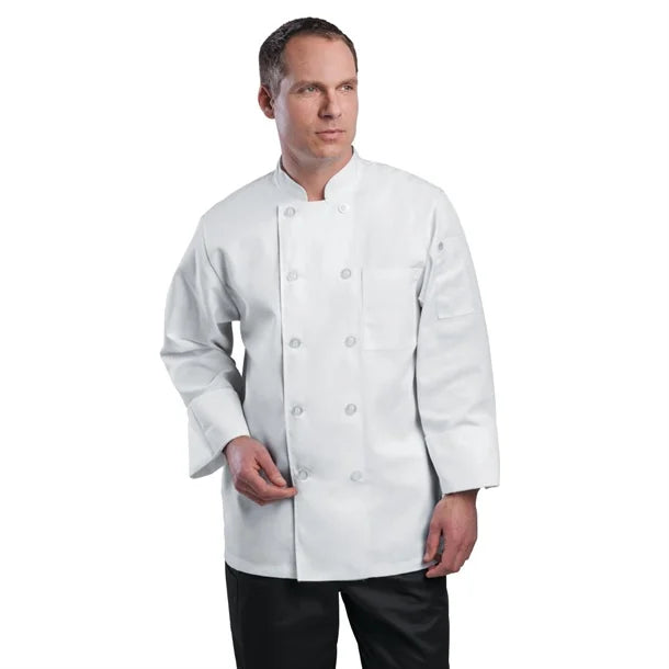 Le Mans Chefs Jacket - White