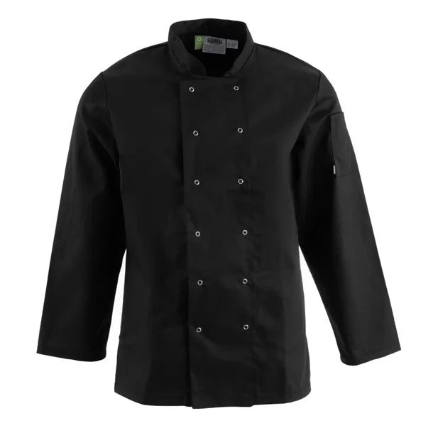 Vegas Chefs Jacket (Long Sleeve) - Black