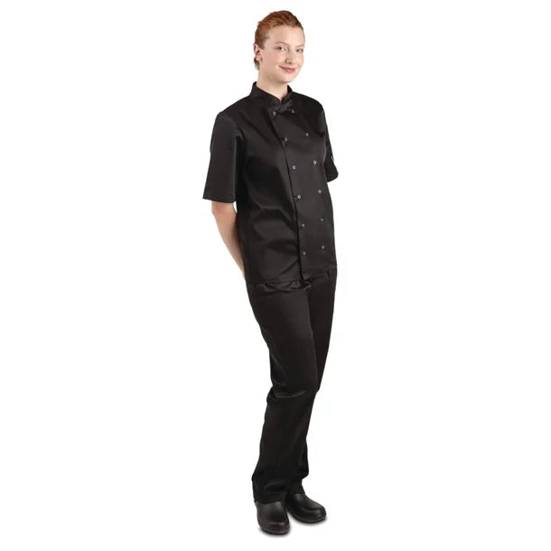 Vegas Chefs Jacket (Short Sleeve) - Black