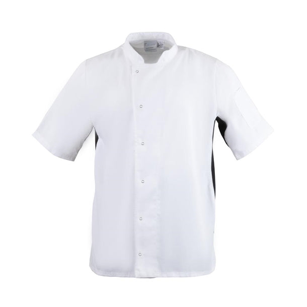 Whites Nevada Unisex Chef Jacket Black & White