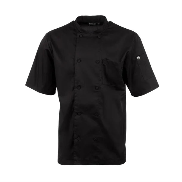 Chef Works Montreal Chef Jacket Black (Short Sleeve)
