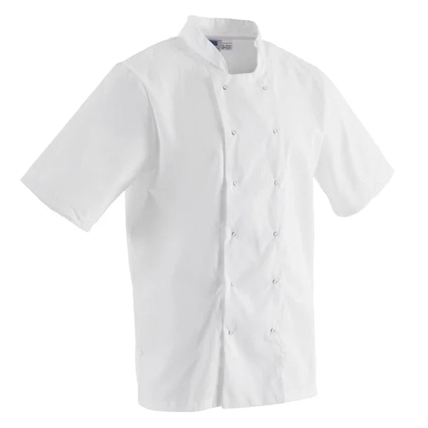 Boston White Chef Jacket (Short Sleeve)