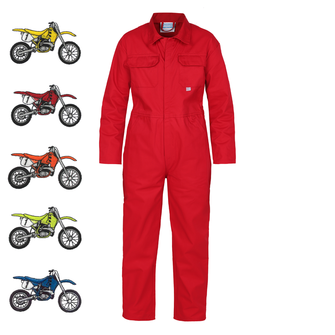Kids Motocross Bike Emblem "Themed" Coveralls