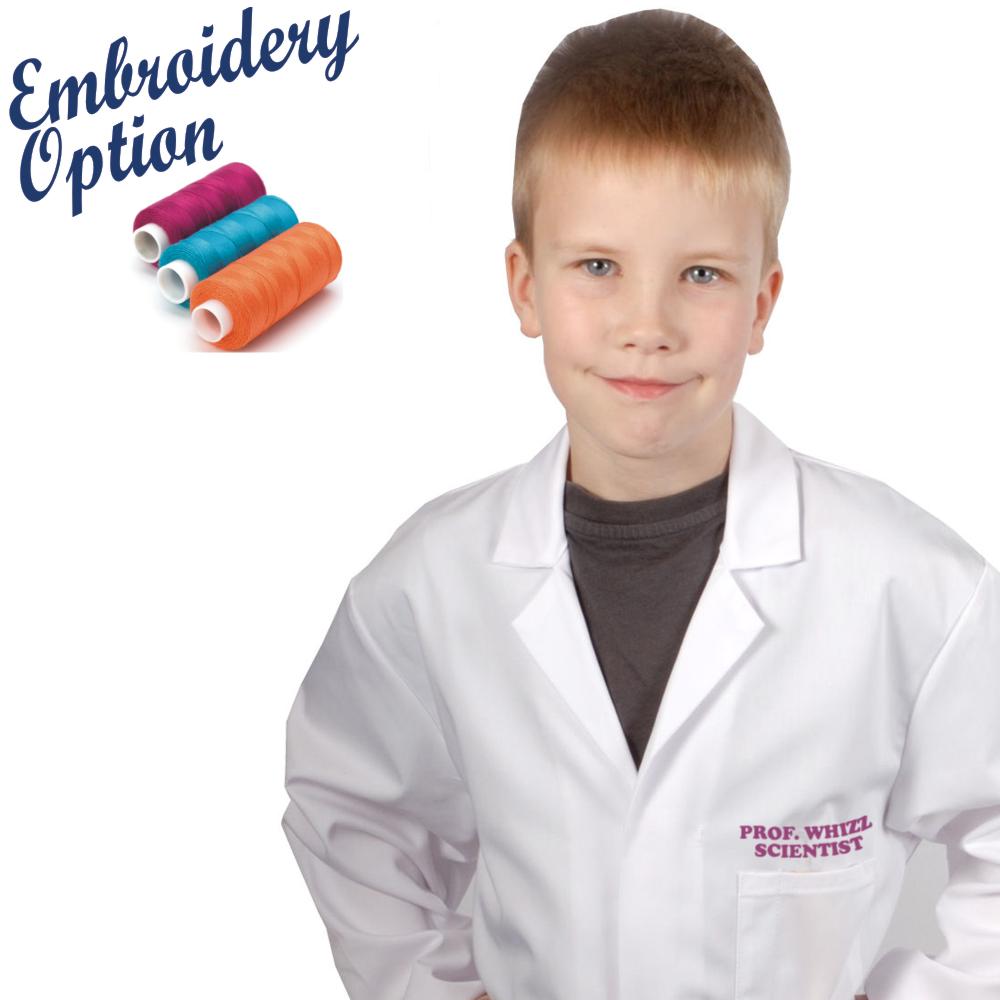 Embroidered Kids Lab Coat