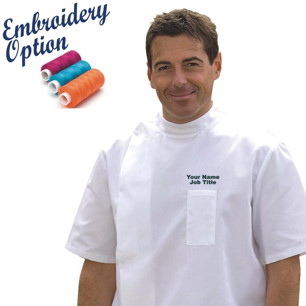 Embroidered Mens Tunic - White