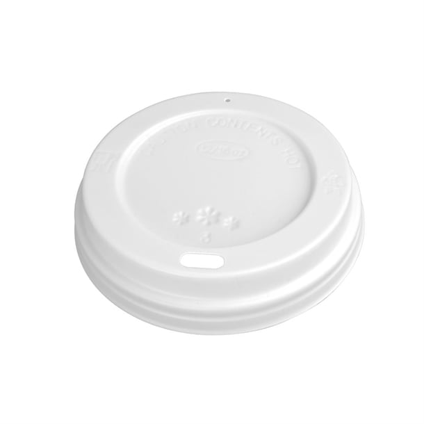 Fiesta Recyclable Coffee Cup Lids White 340ml / 12oz and 455ml / 16oz (50 Pack)
