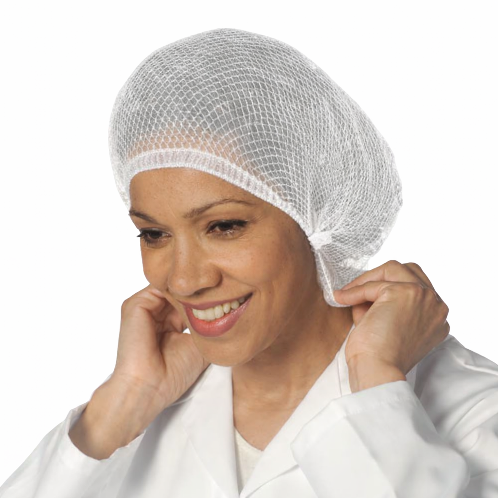 Detectable White Close Mesh Hairnets