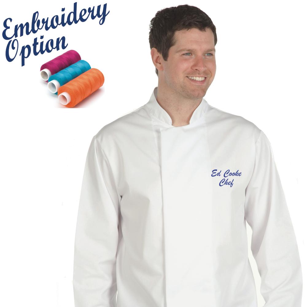 Embroidered Traditional Chef's Jacket (White)