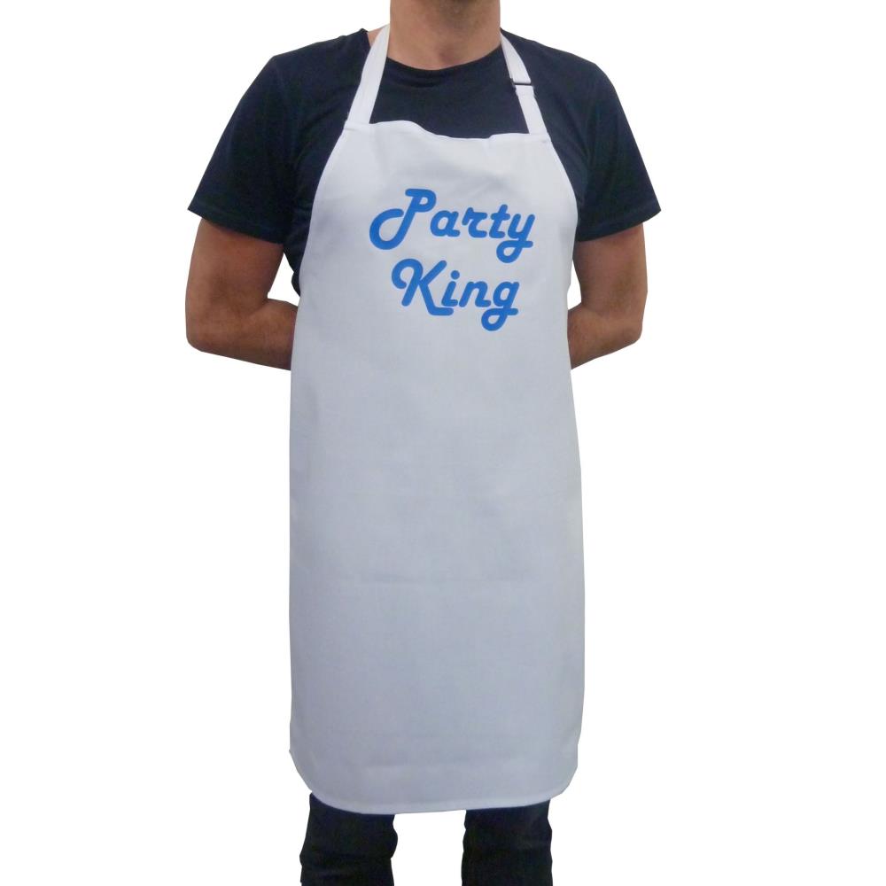 Party King White Bib Apron