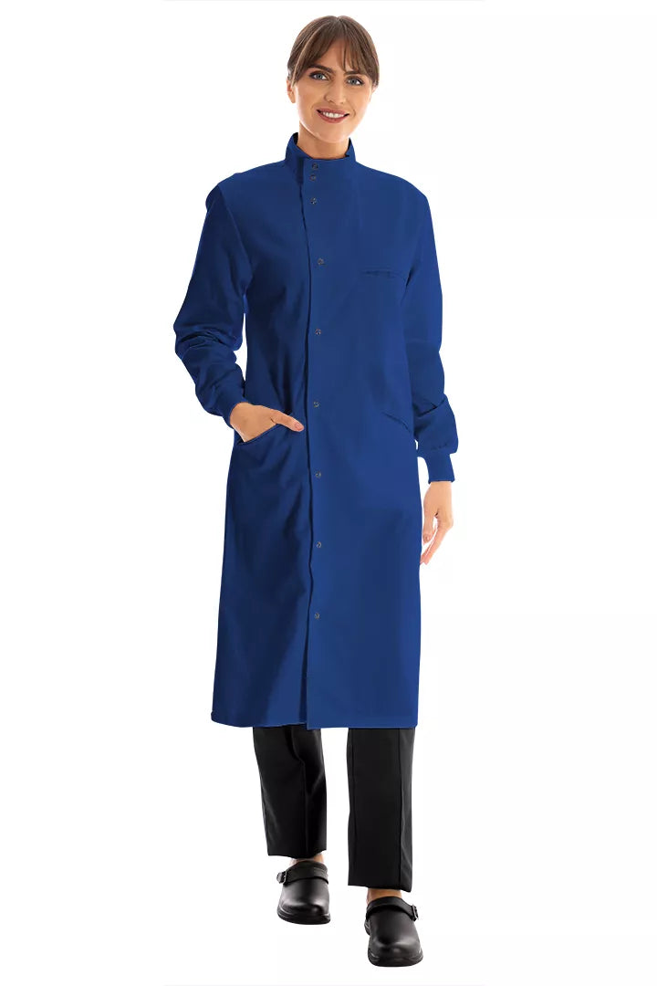 Premium Royal Blue Howie Lab Coat with Knitted Cuffs