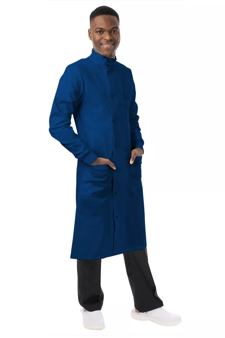 Premium Royal Blue Howie Lab Coat with Knitted Cuffs