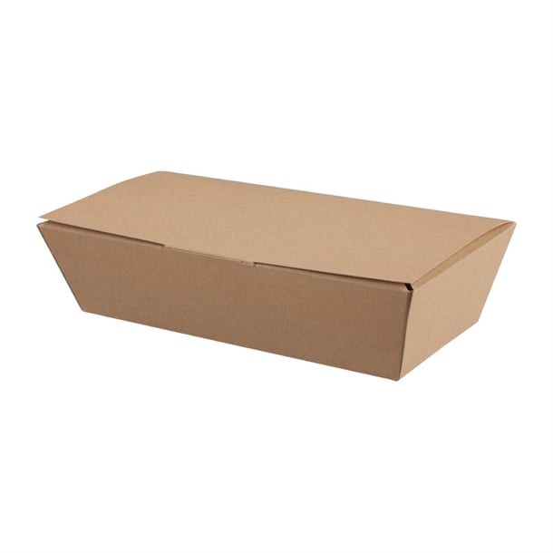 Colpac Compostable Kraft Food Boxes 250mm (150 Pack) - image 1