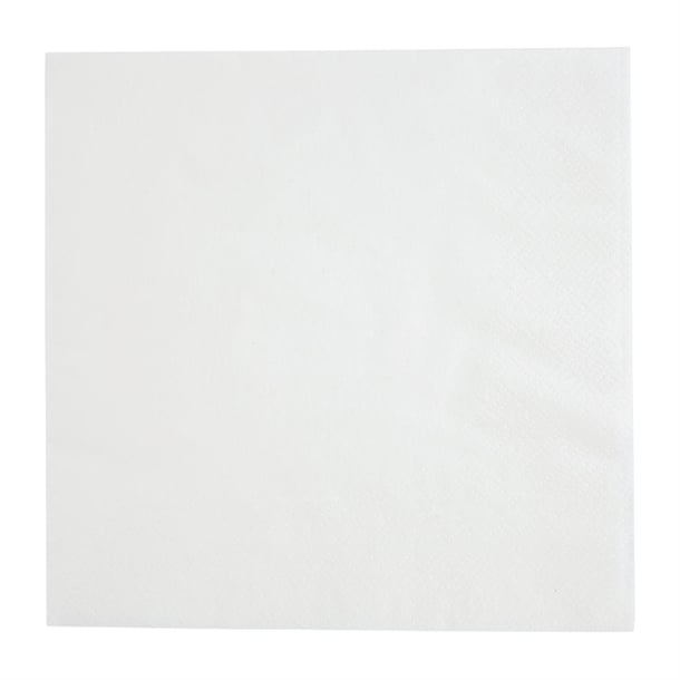 Fiesta Recyclable Lunch Napkin White 33x33cm 2ply 1/4 Fold (2000 Pack)