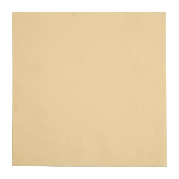 Fiesta Recyclable Dinner Napkin Cream 40x40cm 2ply 1/4 Fold (2000 Pack)
