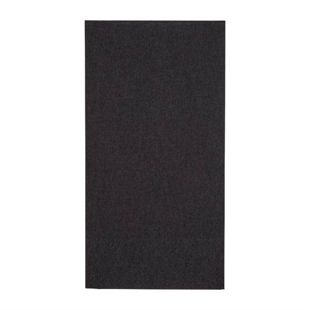 Fiesta Recyclable Dinner Napkin Black 40x40cm 2ply 1/8 Fold (2000 Pack)