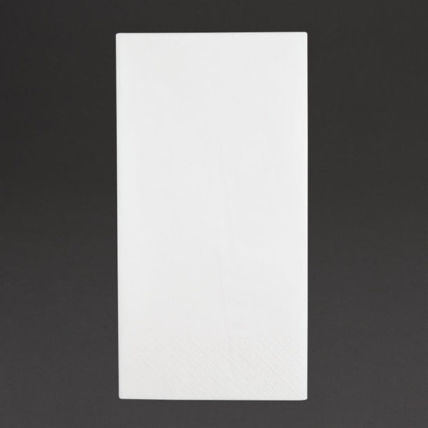 Fiesta Recyclable Dinner Napkins White 40x40cm 3ply 1/8 Fold (1000 Pack)