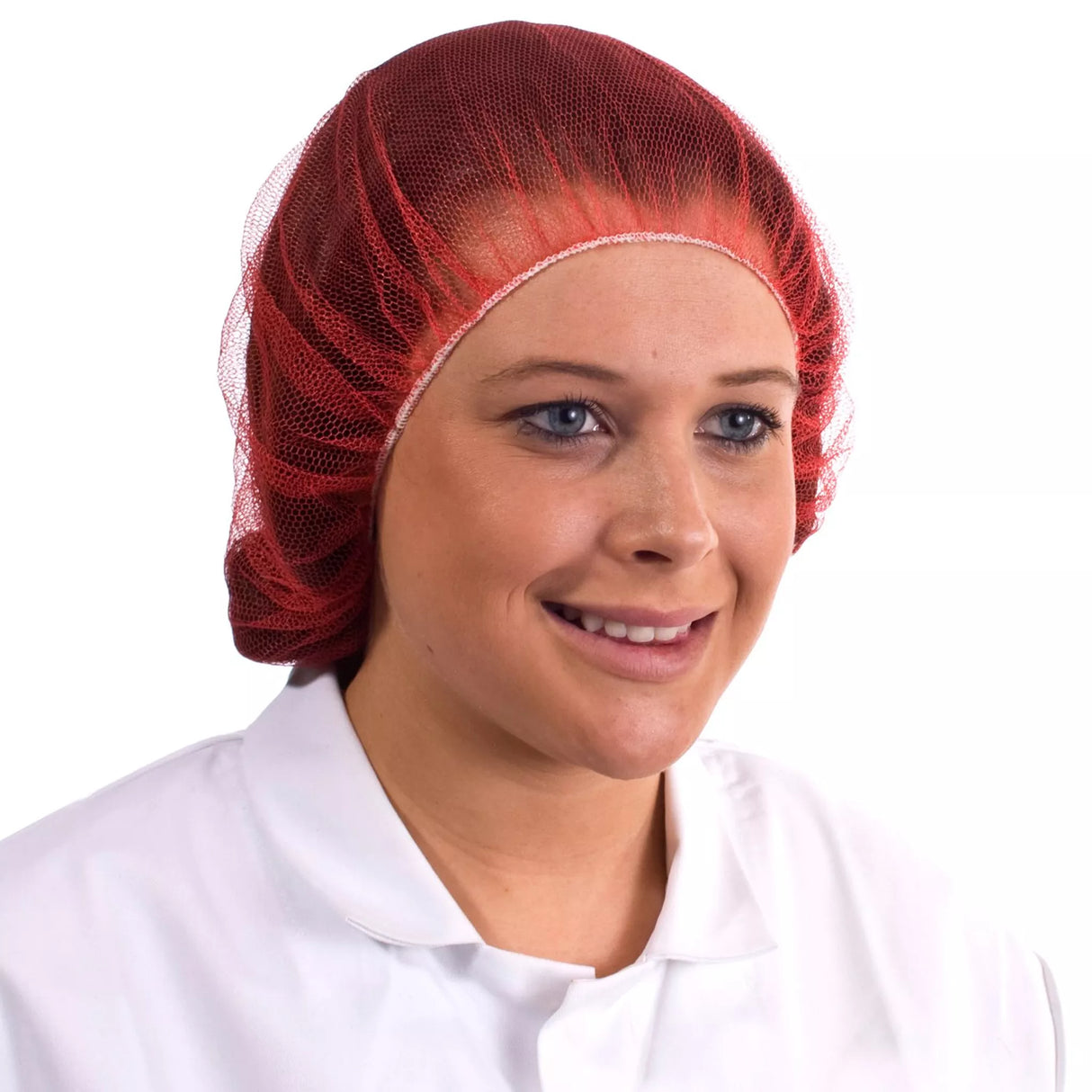 Supertouch Red Disposable Mesh Hair Nets – 20" | Pack of 100