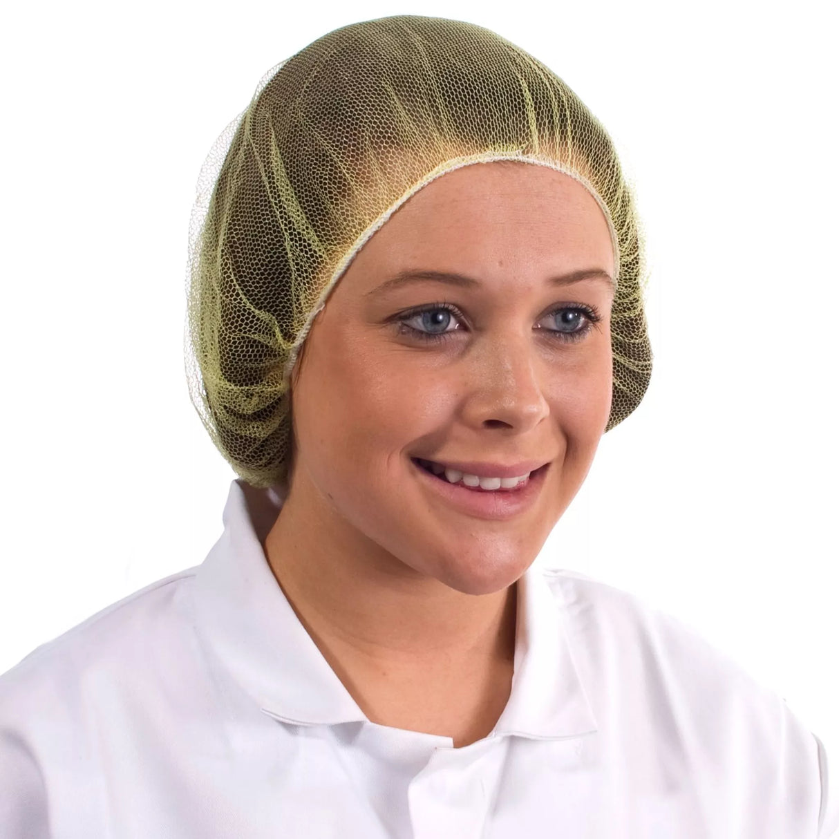 Supertouch Yellow Disposable Mesh Hair Nets – 20" | Pack of 100