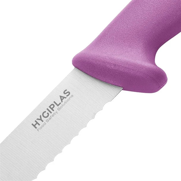 Hygiplas Serrated Slicer Purple 24.8cm