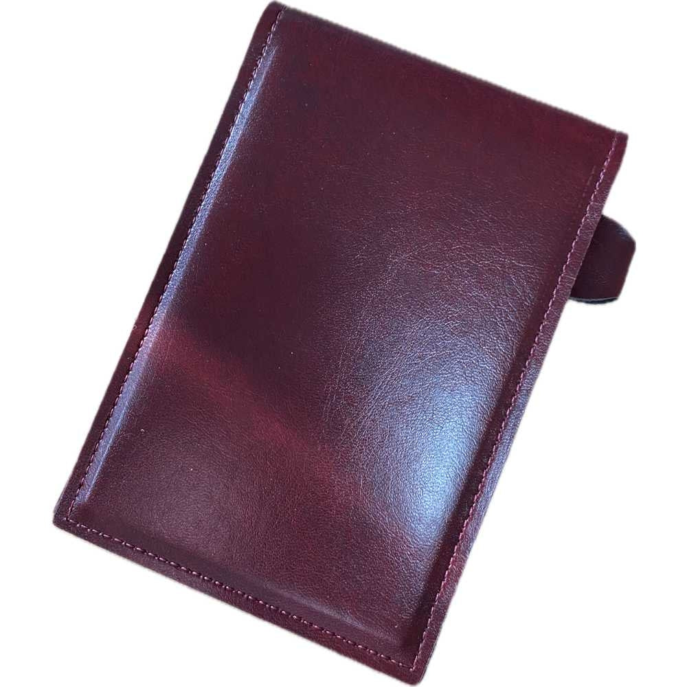 Hard Backed Leather-Look PVC Notebook Wallet