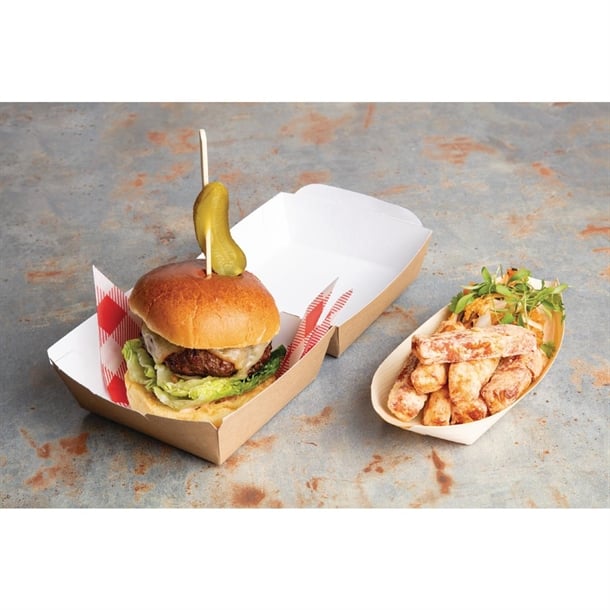 Colpac Compostable Kraft Burger Boxes (250 Pack) - image 2