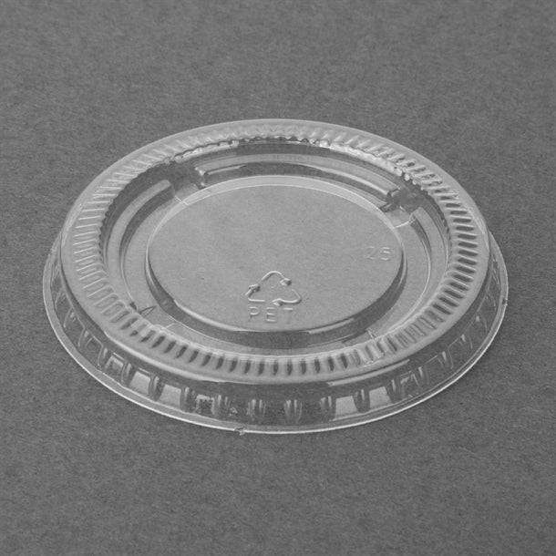 Fiesta Recyclable PET Lids for 50ml/80ml/100ml Portion Pots (1000 Pack)
